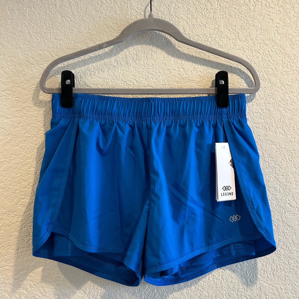 Royal Blue Athletic Shorts with Built-in Liner and Lightweight Fabric